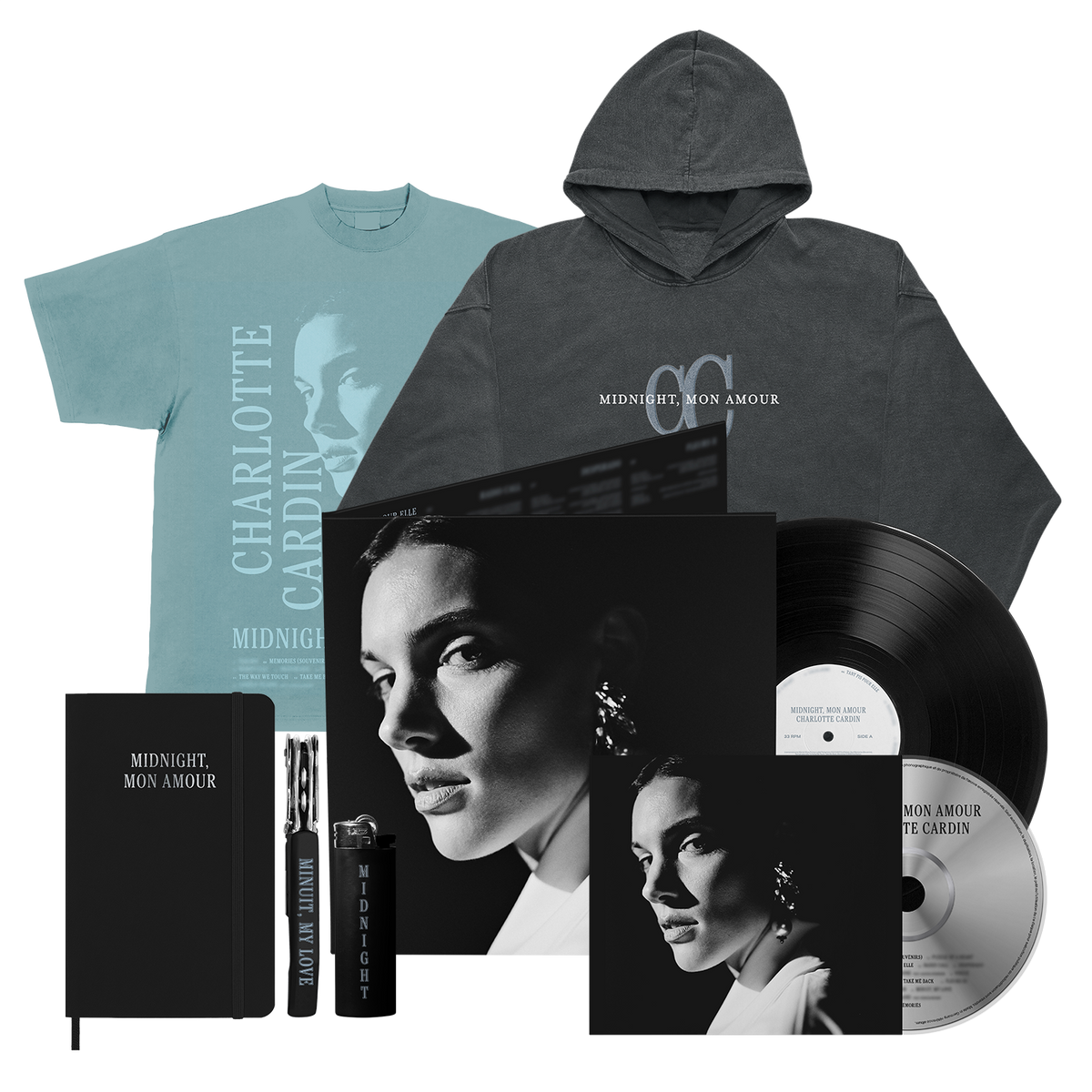 Vinyle + CD + Hoodie + T-shirt Bleu + Goodies