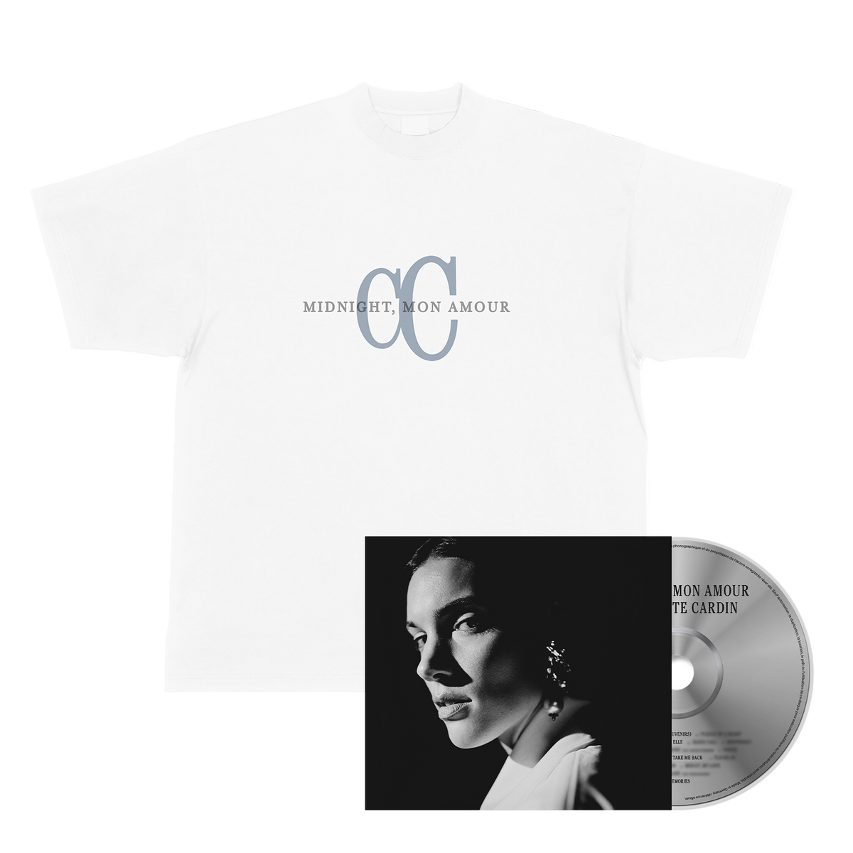 CD « Midnight, mon amour » + T-shirt blanc