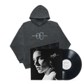 Vinyle « Midnight, mon amour » Édition exclusive Midnight Sky, signé + Hoodie noir délavé brodé
