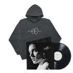 Vinyle « Midnight, mon amour » Édition exclusive Midnight Sky, signé + Hoodie noir délavé brodé