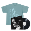 Vinyle « Midnight, mon amour » Édition exclusive Midnight Sky, signé + T-shirt bleu