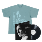 Vinyle « Midnight, mon amour » Édition exclusive Midnight Sky, signé + T-shirt bleu