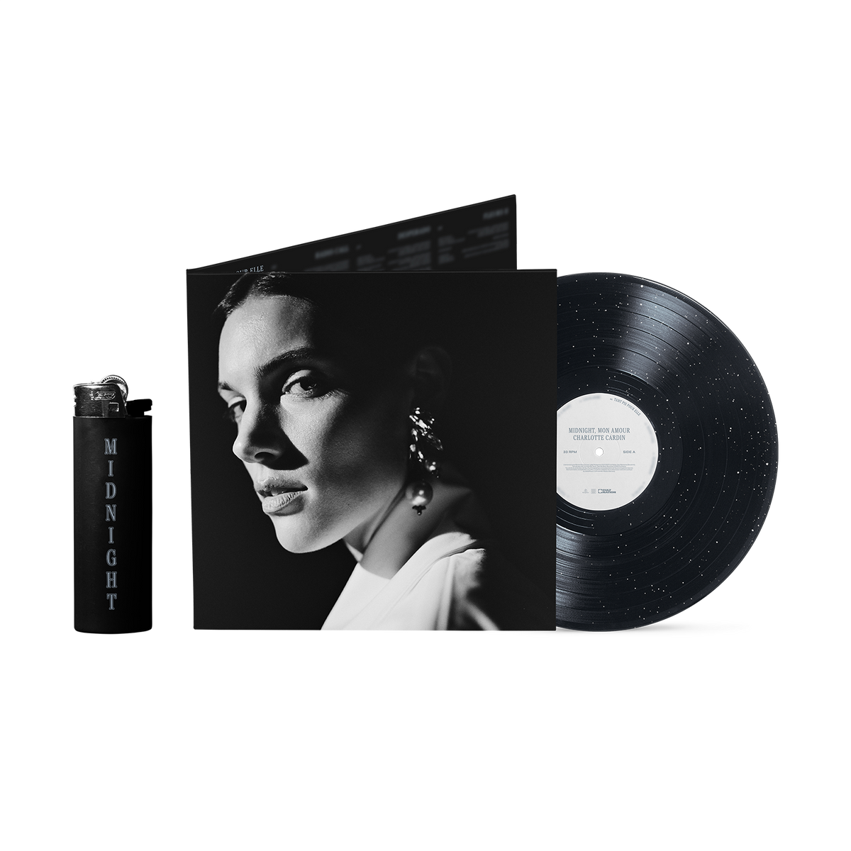 Vinyle « Midnight, mon amour » Édition exclusive Midnight Sky + Briquet