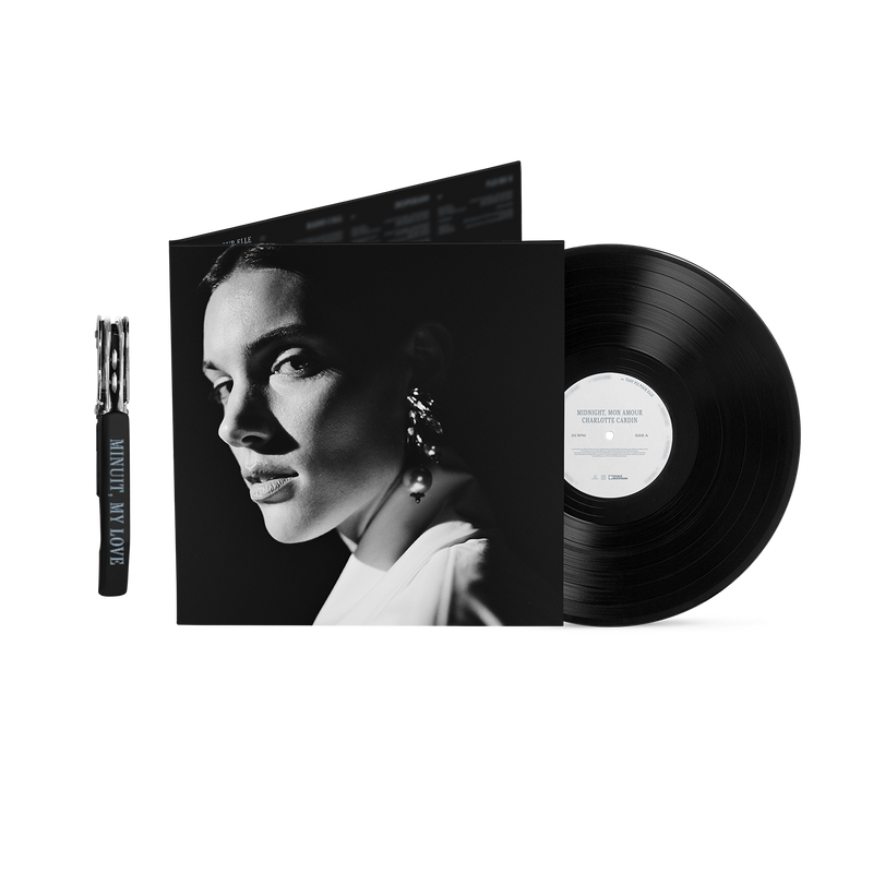 “Midnight, mon amour” Vinyl + Wine Opener