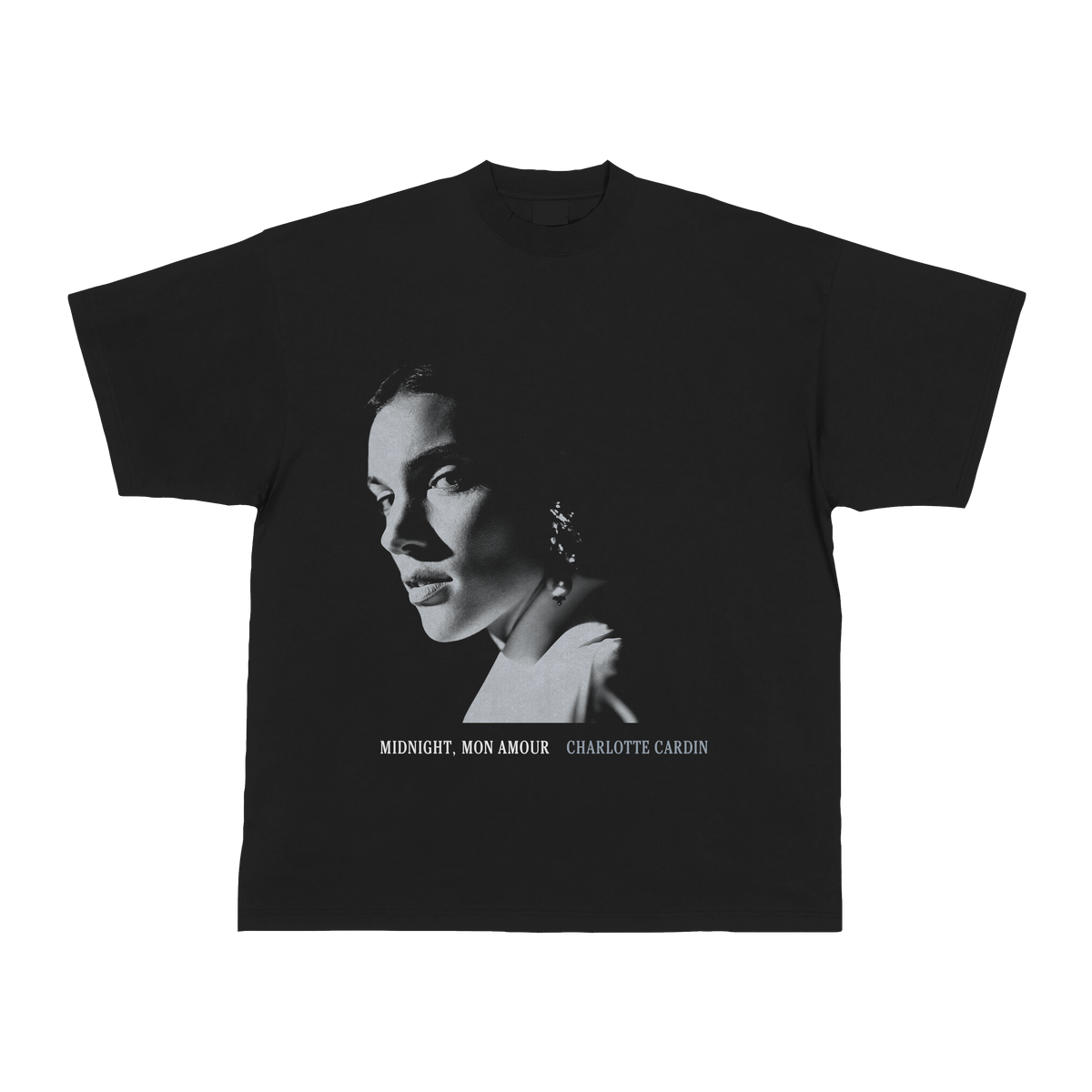 Vinyle « Midnight, mon amour » Édition exclusive Midnight Sky, signé + T-shirt noir
